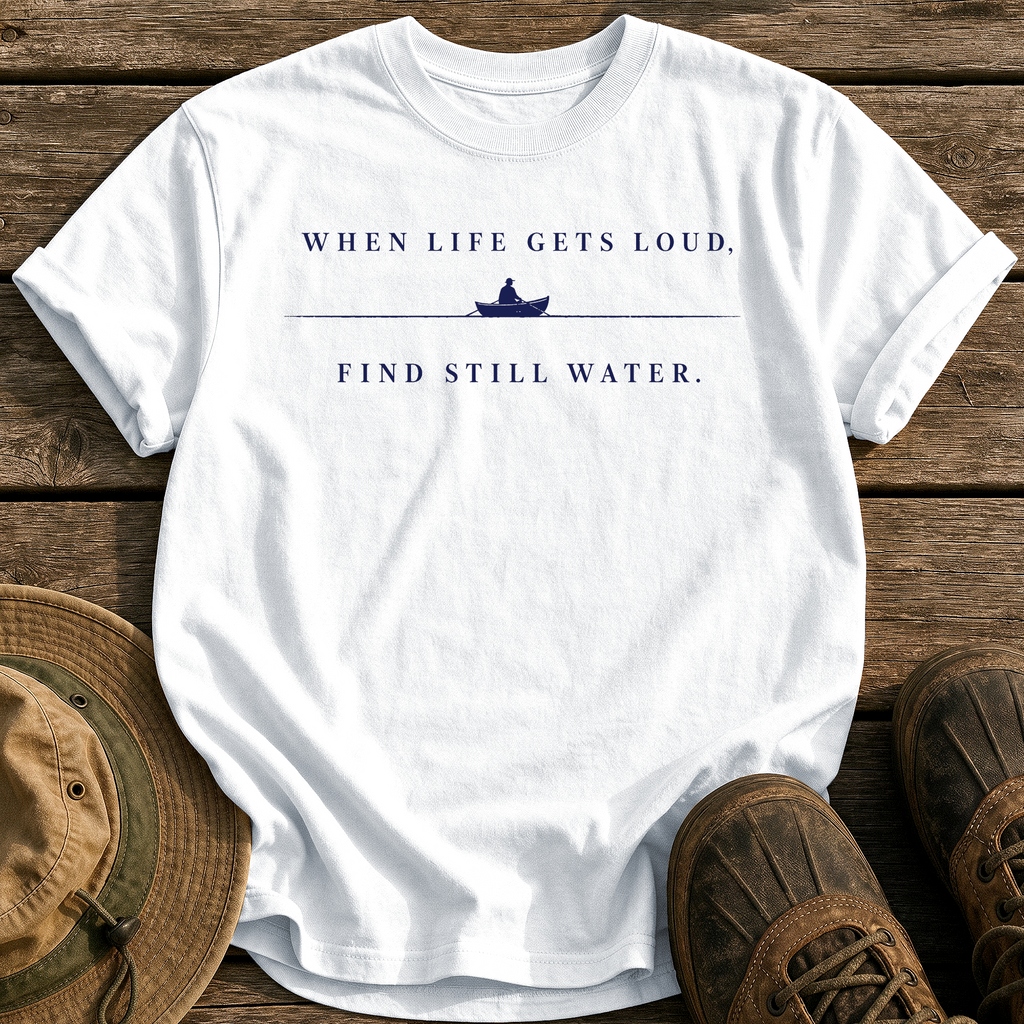 Find Still Water tee - White - front