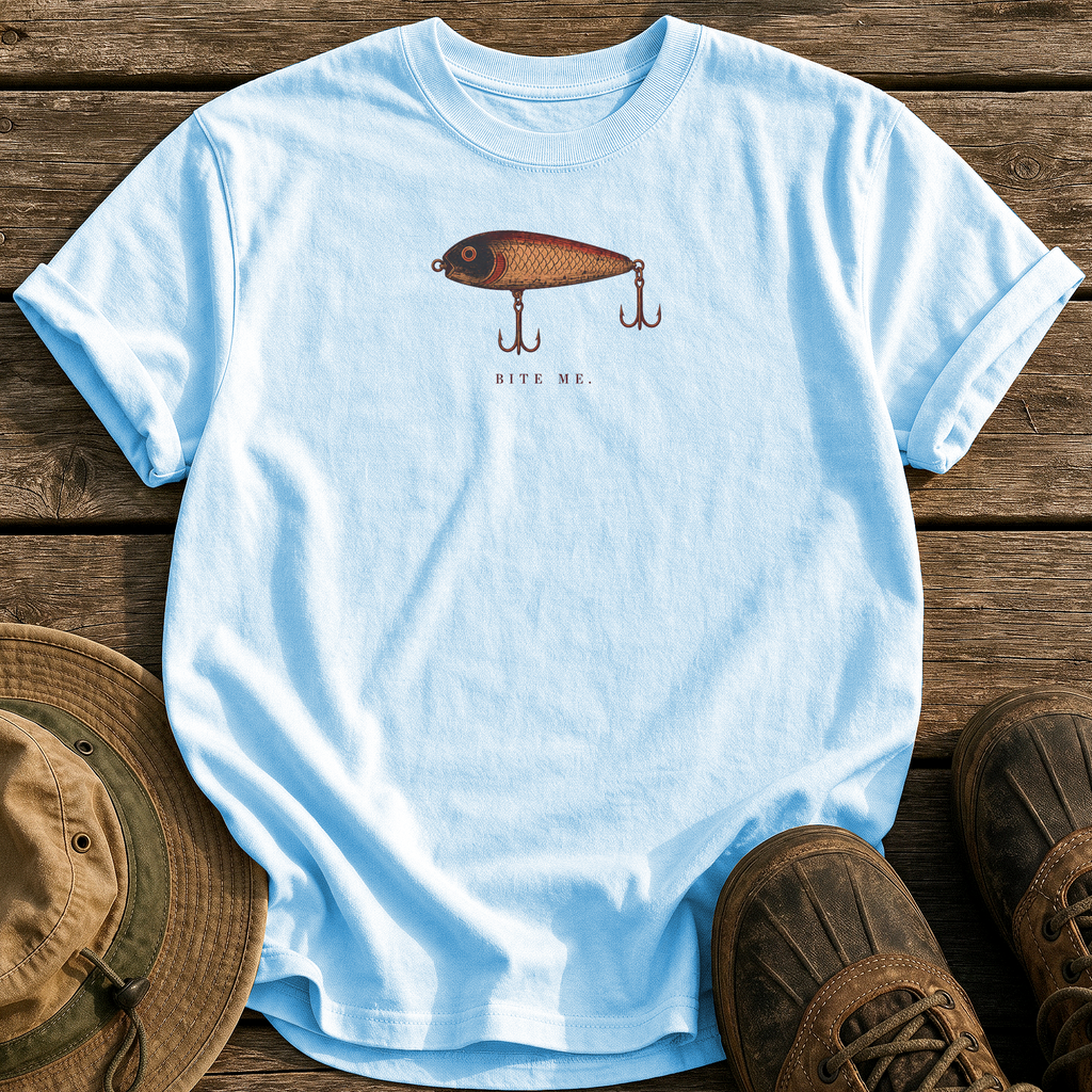 Bite Me tee - Chambray - front
