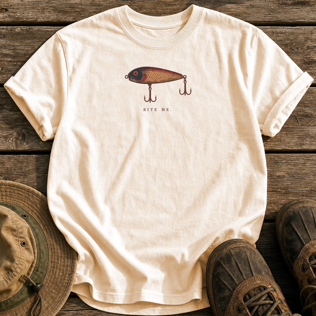 Bite Me tee - Ivory - front