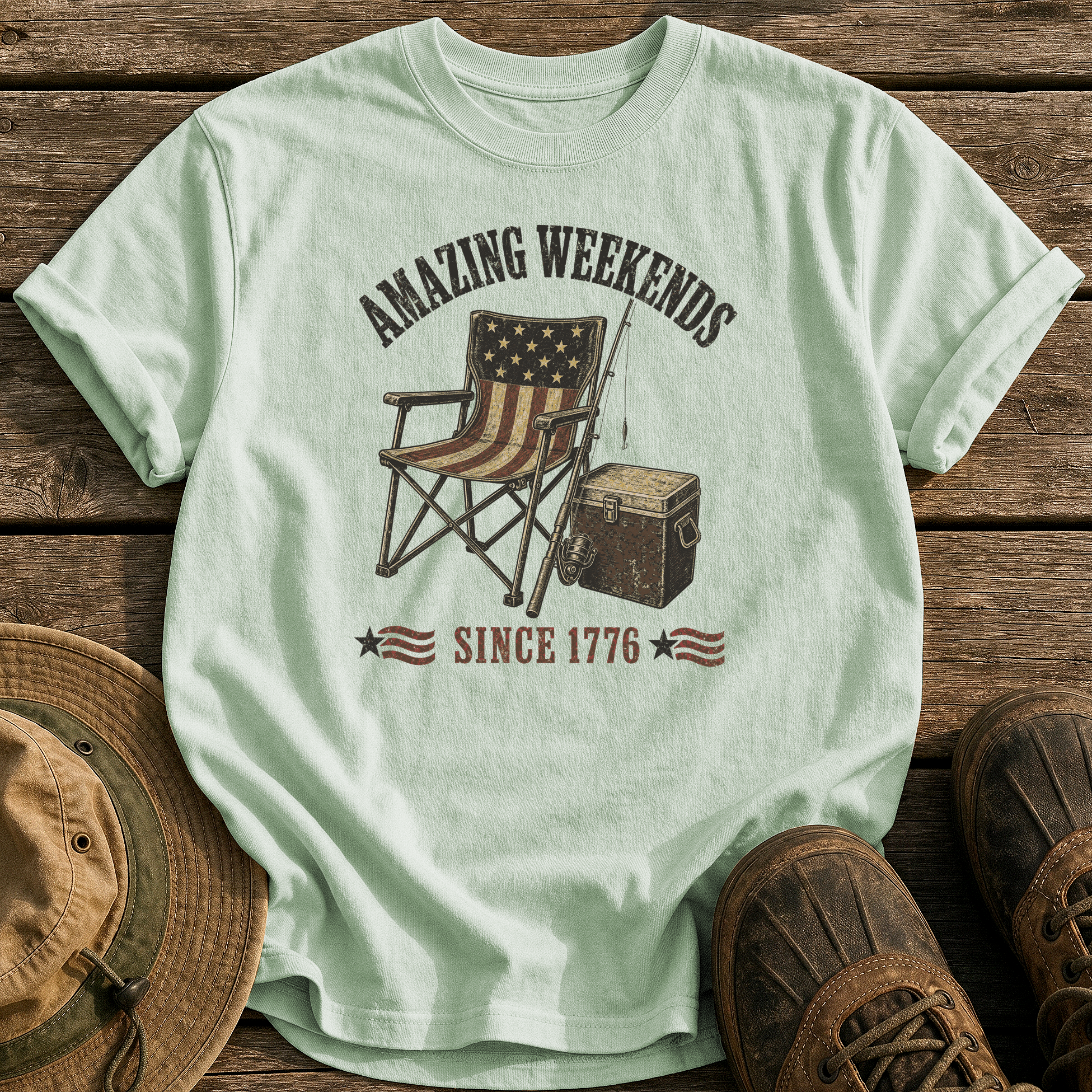 Amazing Weekends Since 1776 tee - Bay - front