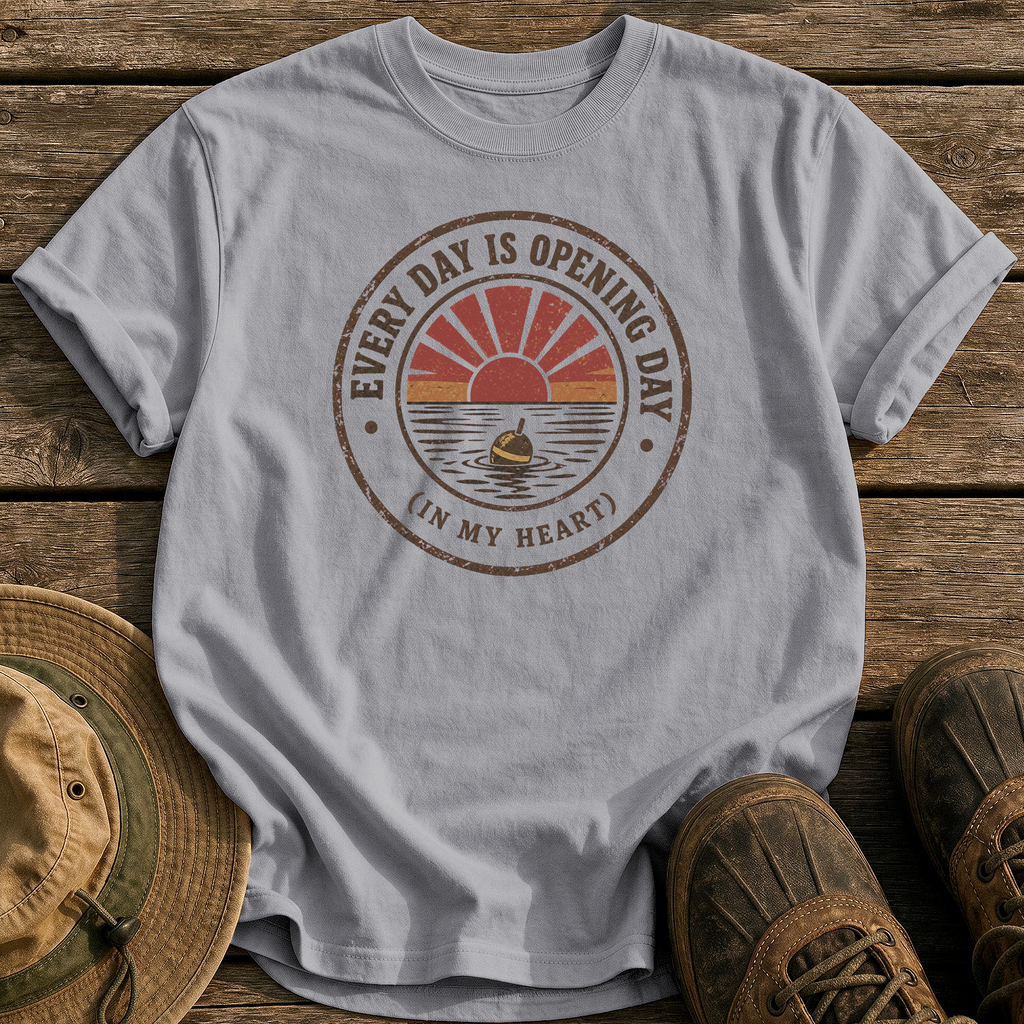 Every Day Is Opening Day tee - Grey - front