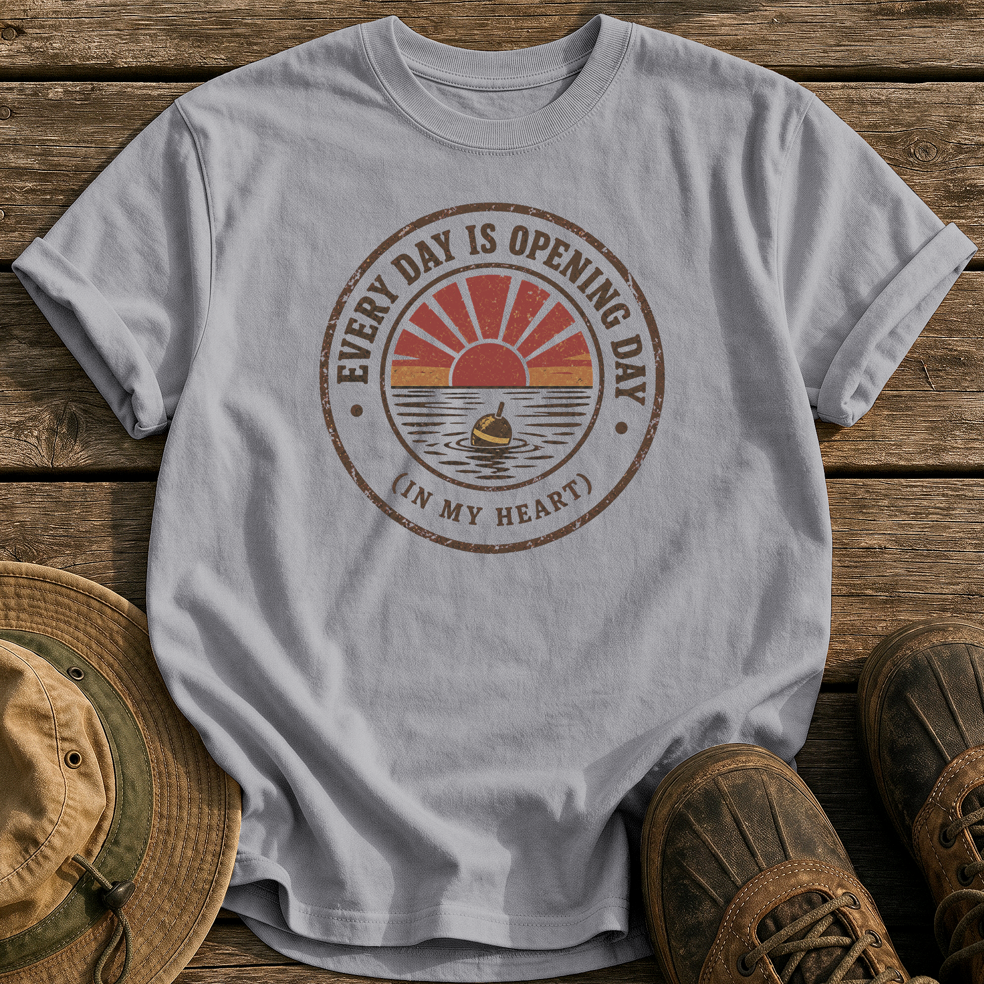 Every Day Is Opening Day tee - Grey - front