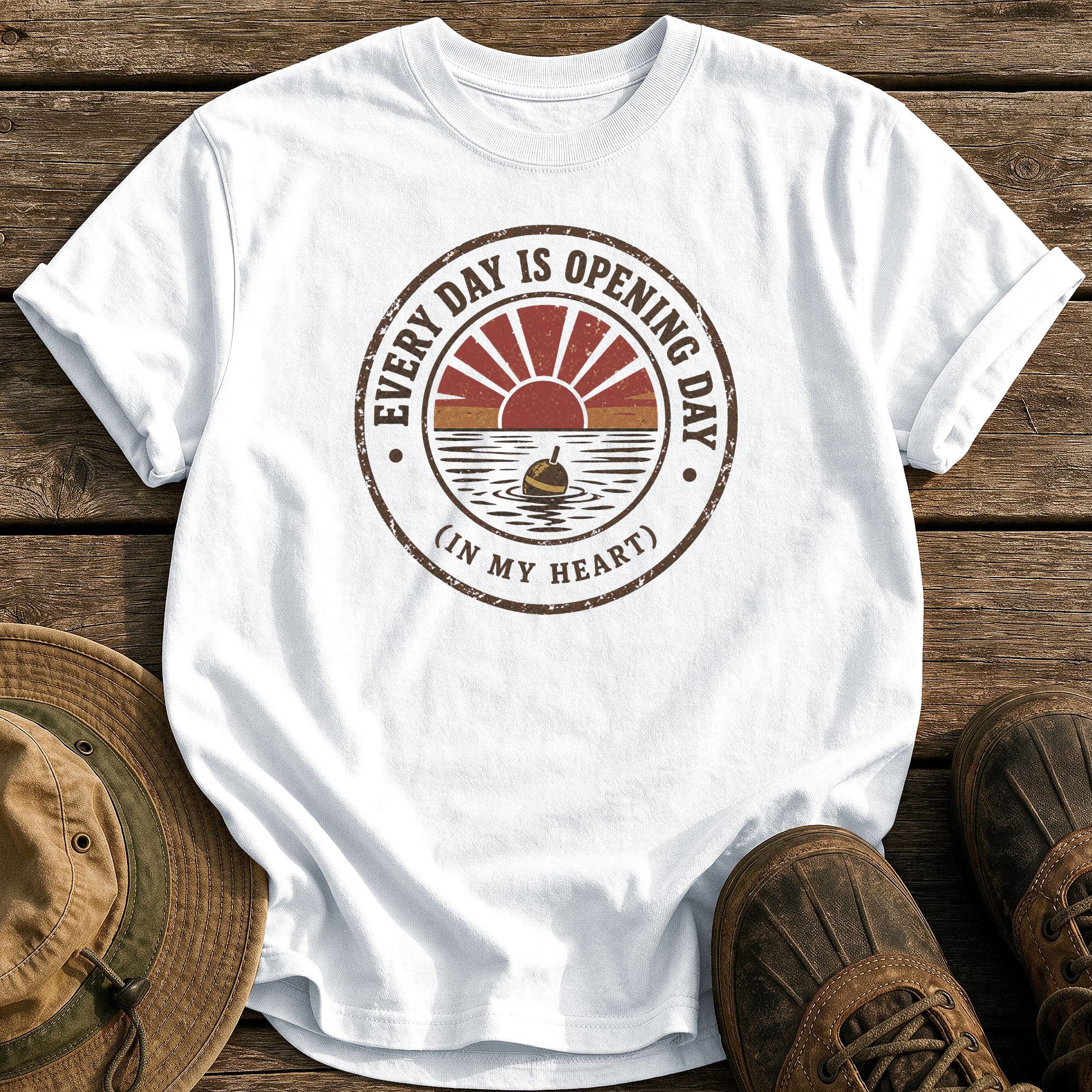 Every Day Is Opening Day tee - White - front