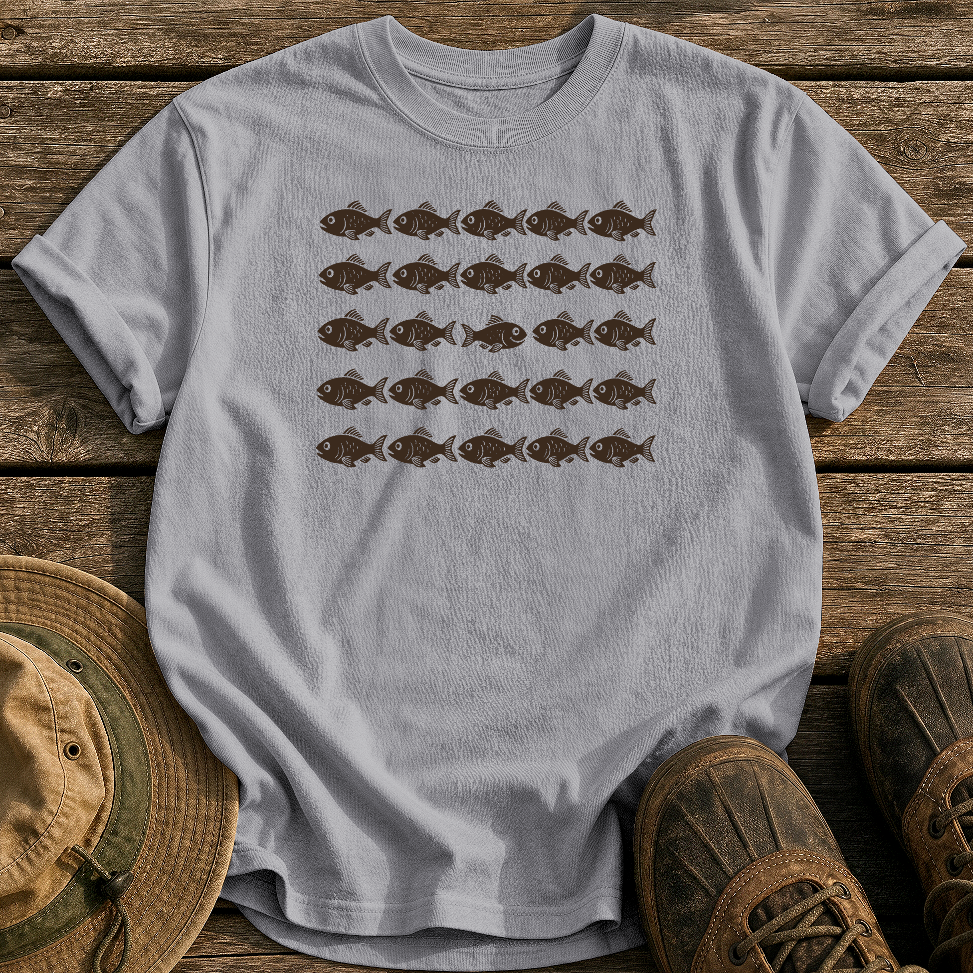 Swim Your Own Way tee - Grey - front