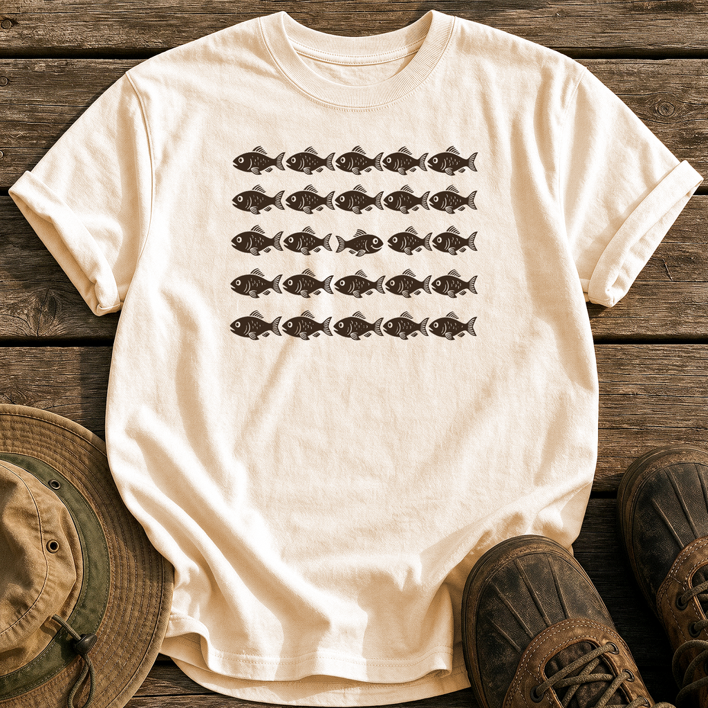 Swim Your Own Way tee - Ivory - front