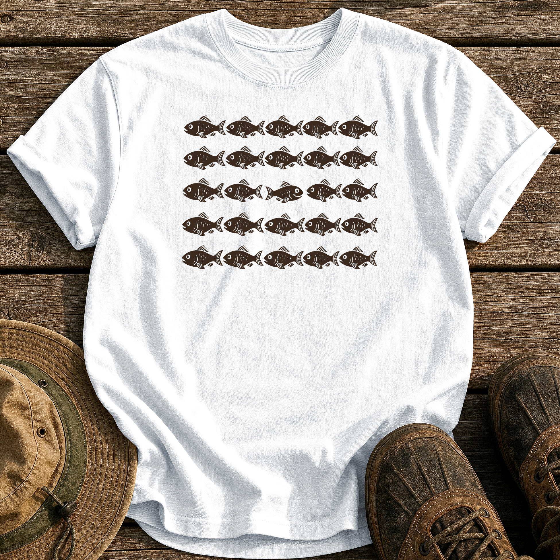 Swim Your Own Way tee - White - front