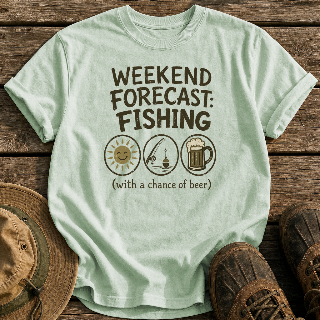 Weekend Forecast: Fishing & Beer tee - Bay - front