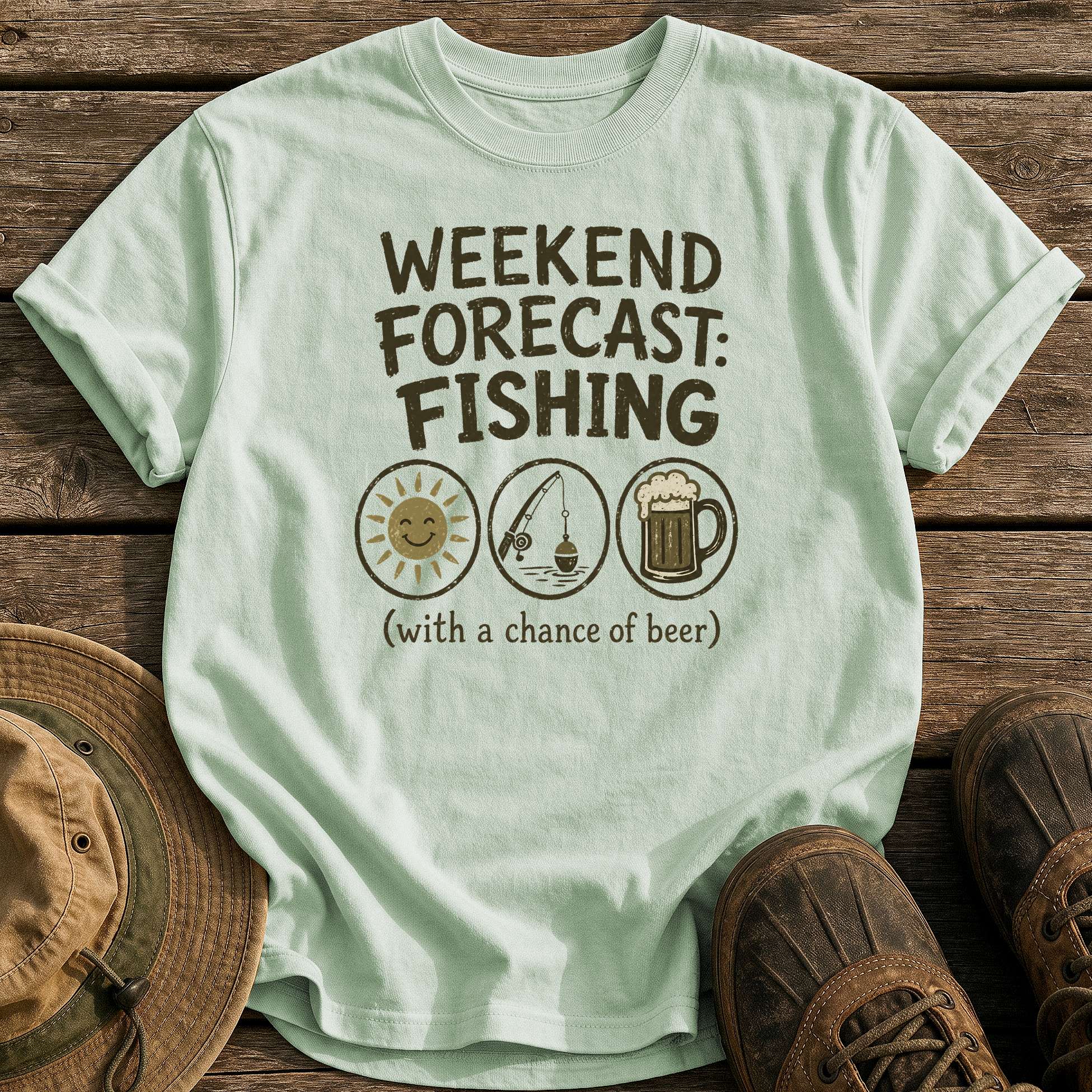 Weekend Forecast: Fishing & Beer tee - Bay - front