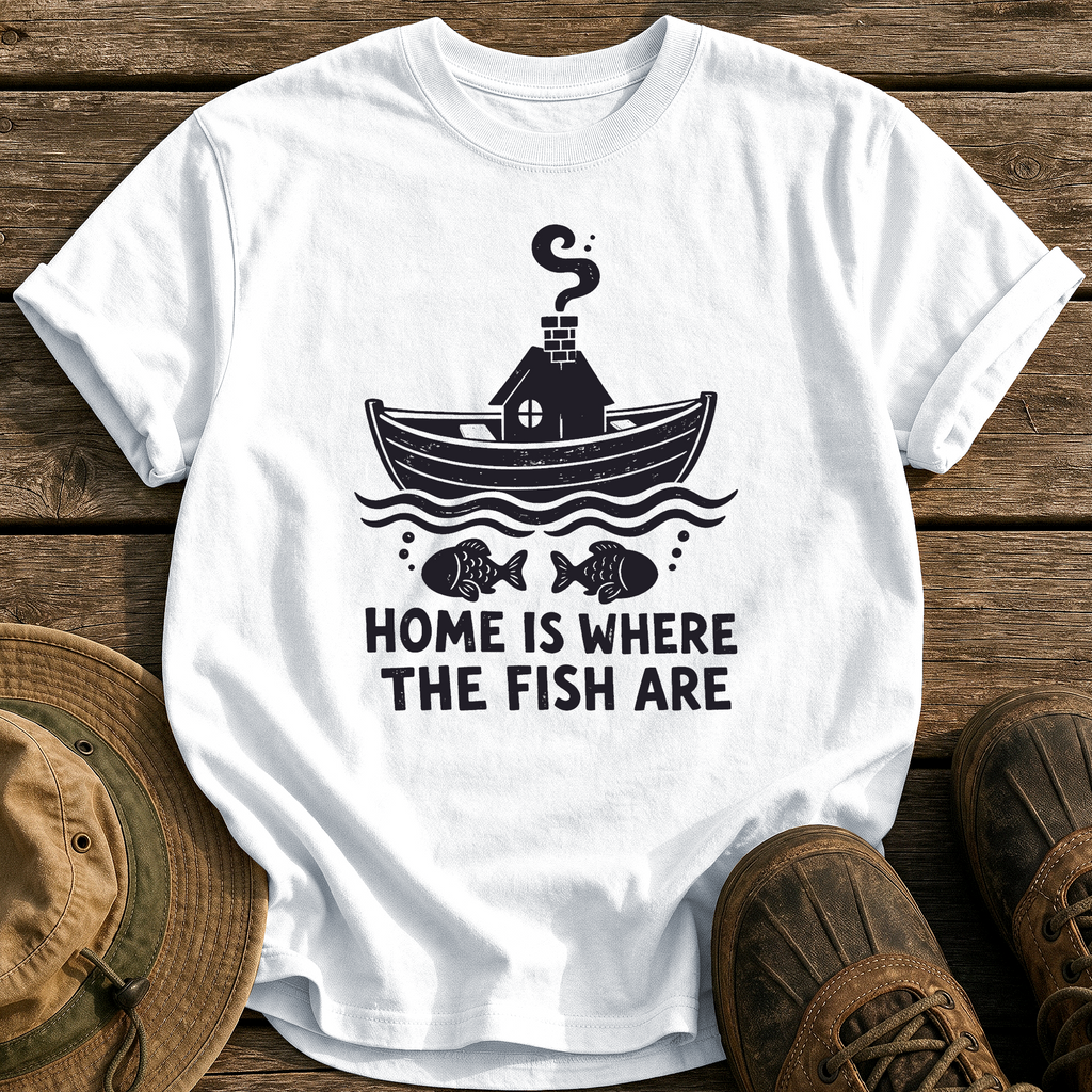 Home Is Where Fish Are tee - White - front